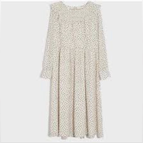 Madewell Polka Dot Long Sleeve Dress - Picture 10 of 10